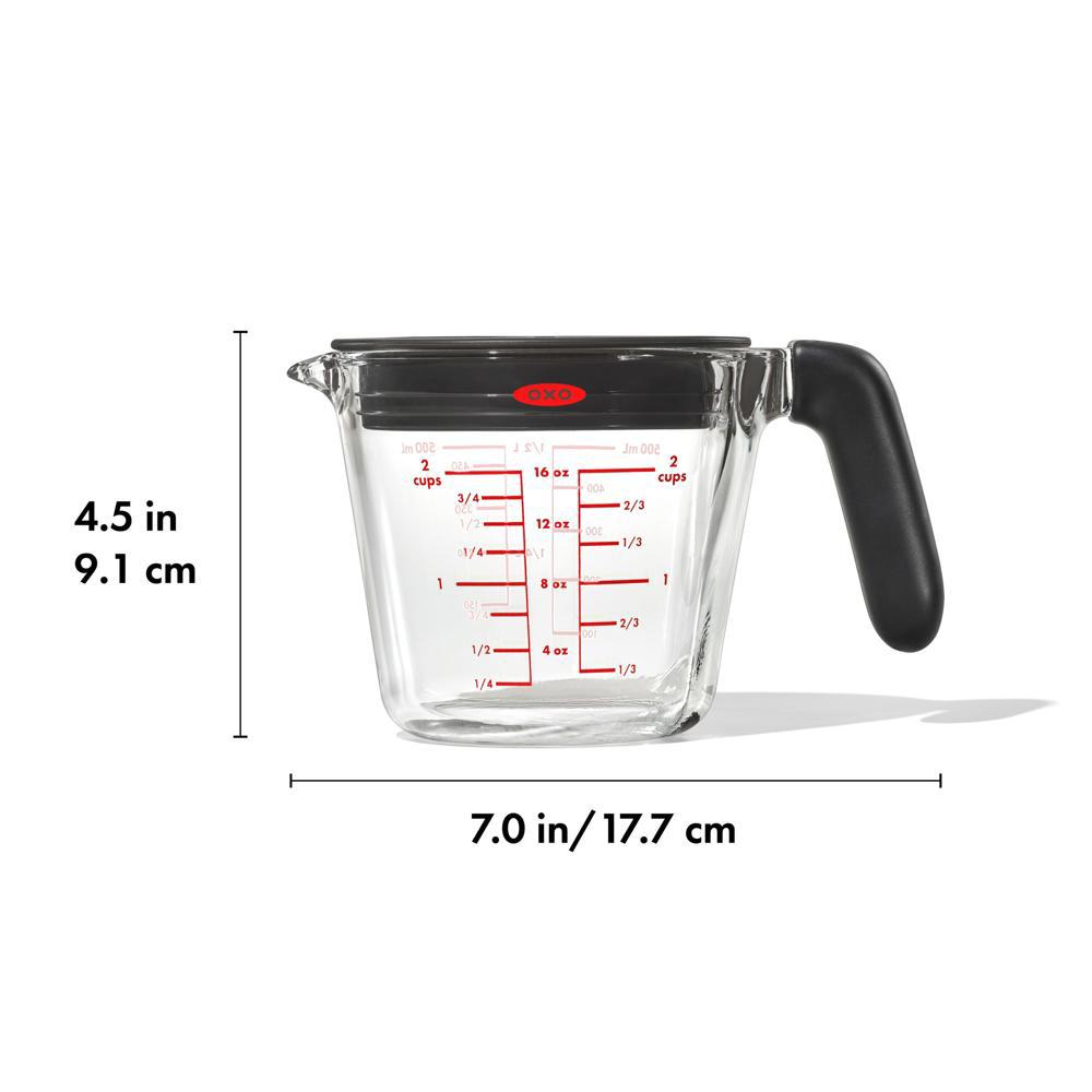 Oxo Goodgrips Glass Measuring Jug With Lid 500ml
